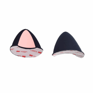 OREJAS DE GATO PARA CASCO DE SILICON NEGRO/ROSA